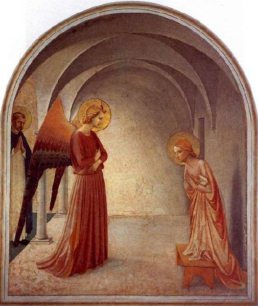 Fra Angelico The Annunciation Norge oil painting art